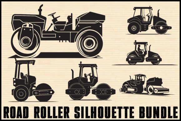Download Road Roller Silhouette Bundle - Premium Resources