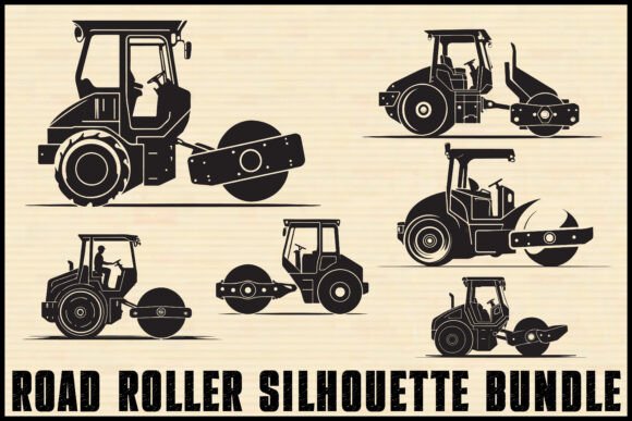 Download Road Roller Silhouette Bundle - Premium Resources